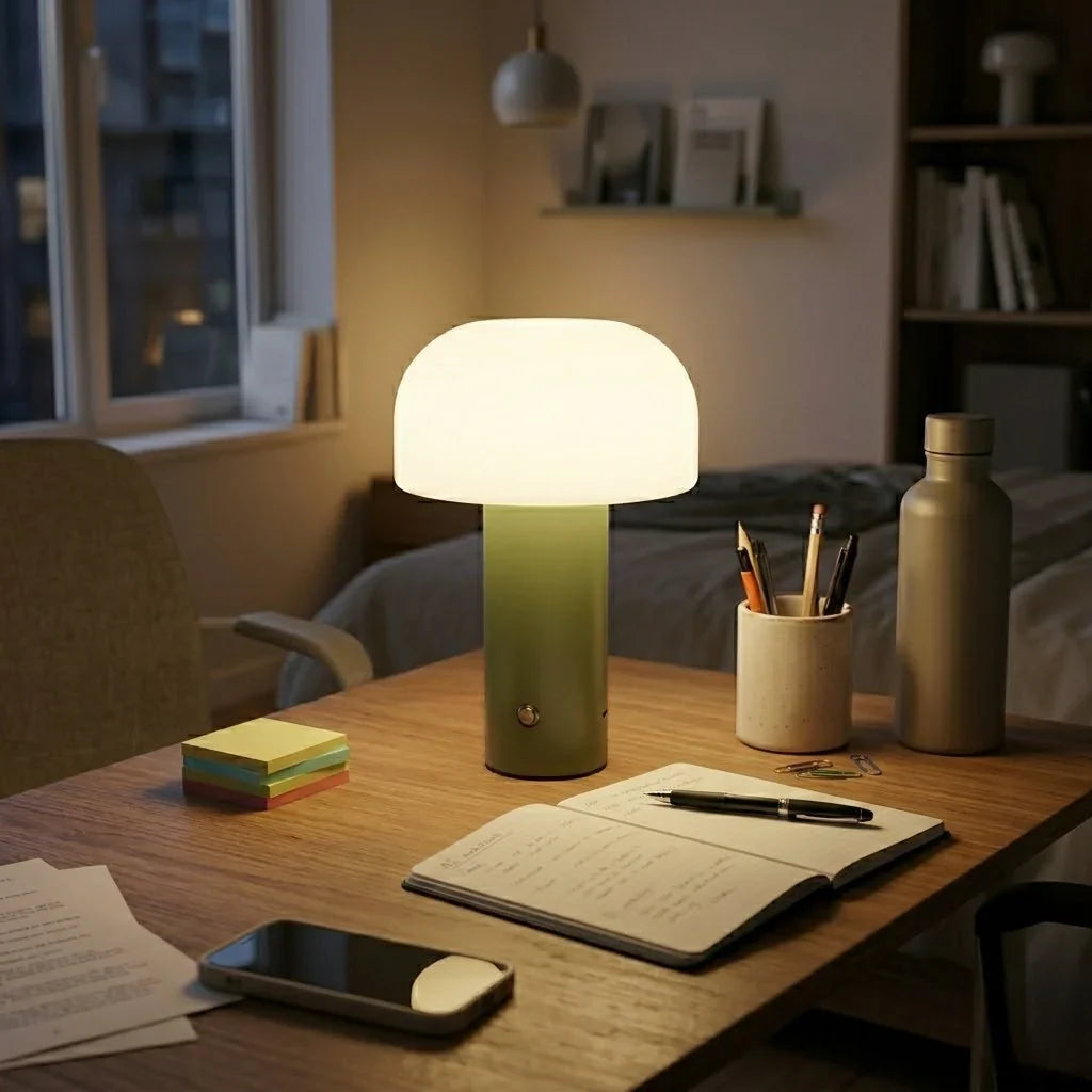 Lampe de bureau verte Image