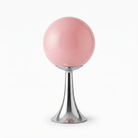 Lampe de bureau boule en verre au design rétro