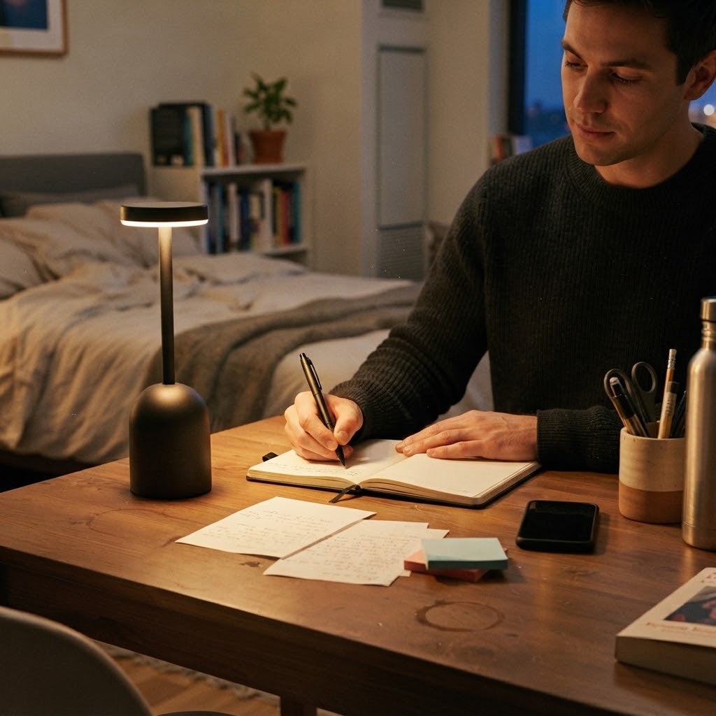 Lampe de bureau LED tactile à intensité réglable
