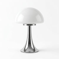 Lampe de bureau champignon en verre à 3 couleurs