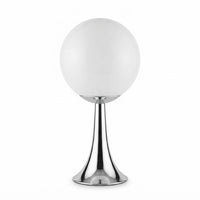 Lampe de bureau boule en verre au design rétro