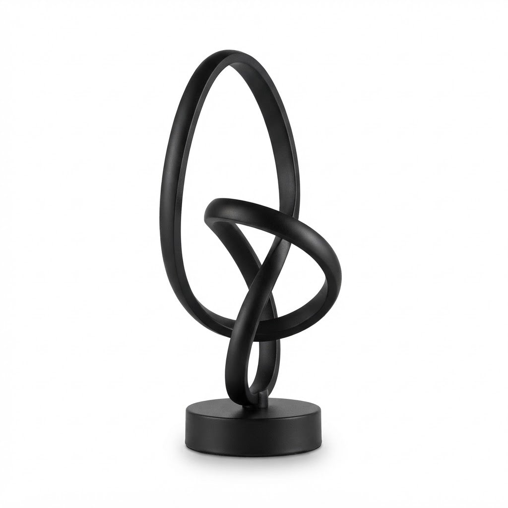Lampe de bureau LED design double spirale