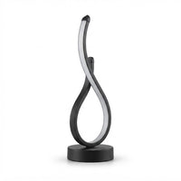 Lampe de bureau LED design torsadé moderne