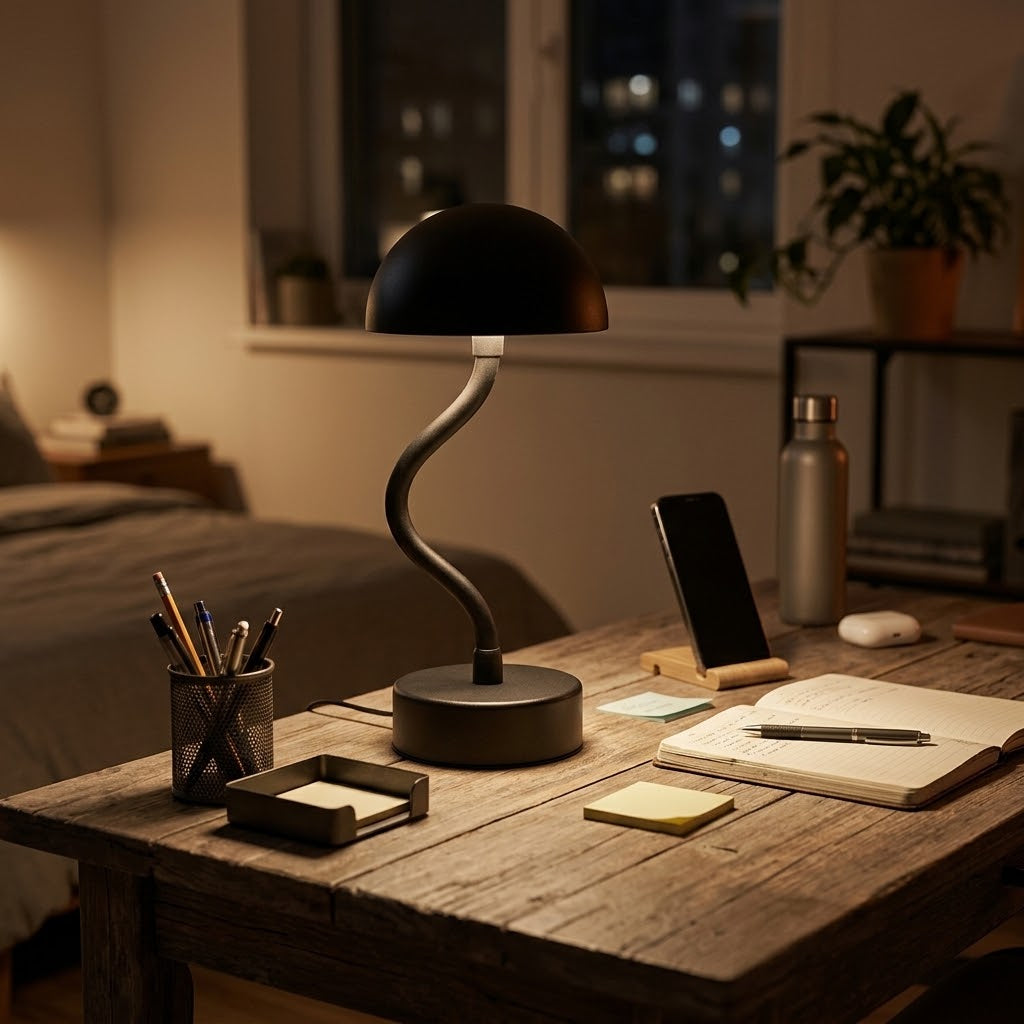 Lampe de bureau LED flexible rechargeable et réglable