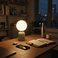 Lampe de bureau LED boule rechargeable tactile