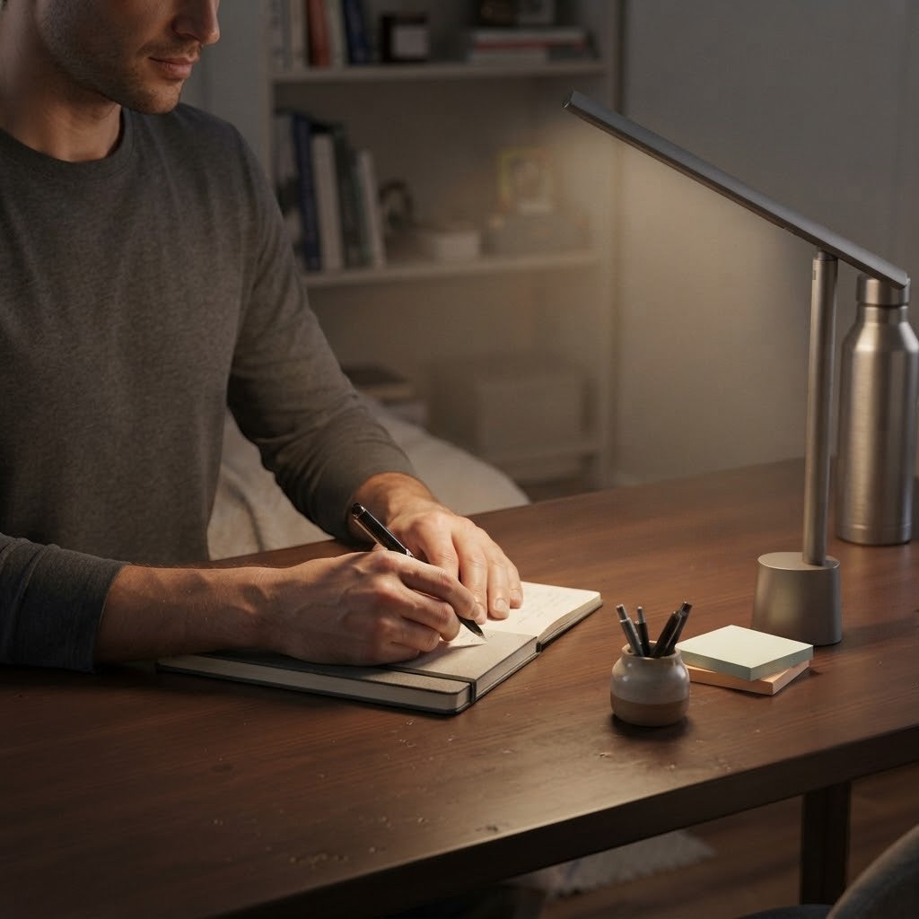 Lampe de bureau LED pliable à intensité réglable