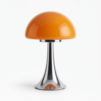 Lampe de bureau champignon en verre à 3 couleurs