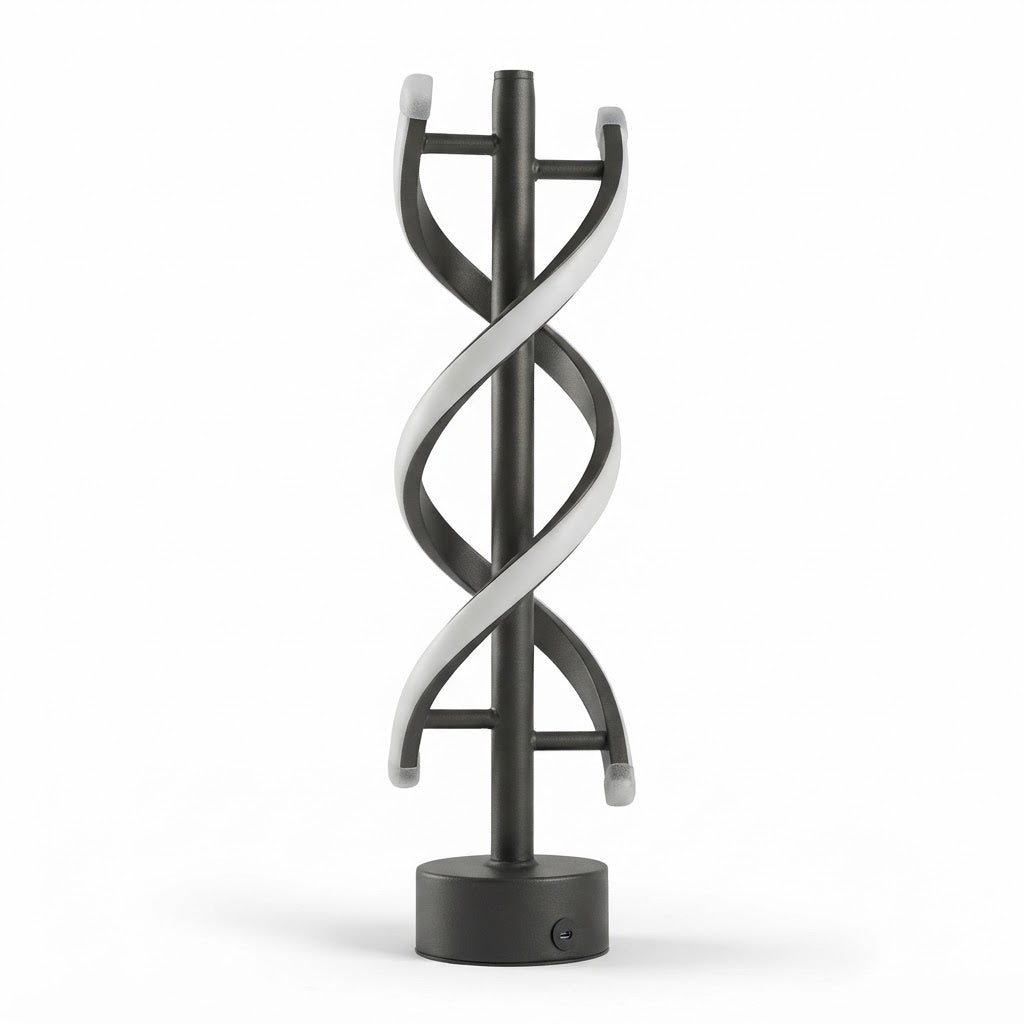 Lampe de bureau LED spirale à intensité réglable