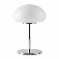 Lampe de bureau champignon en verre au style rétro