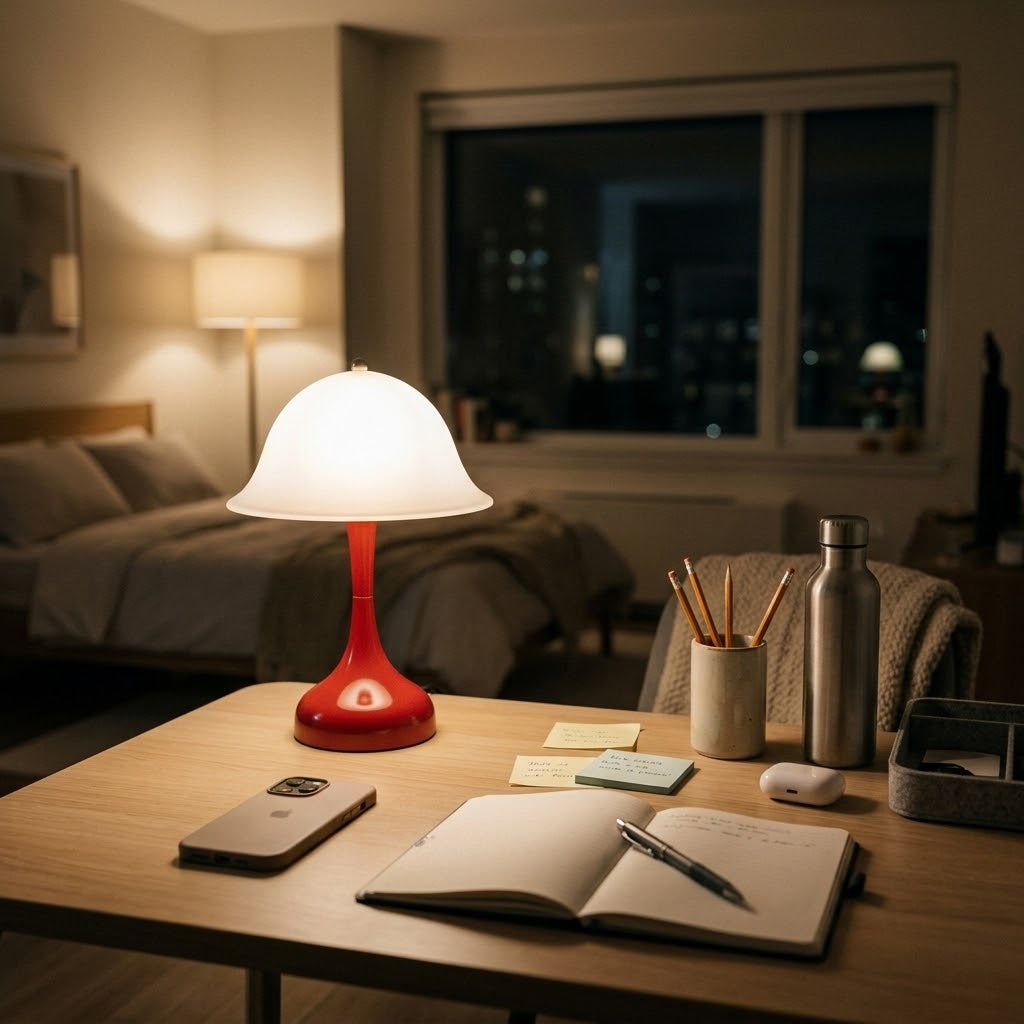 Lampe de bureau LED champignon rechargeable sans fil