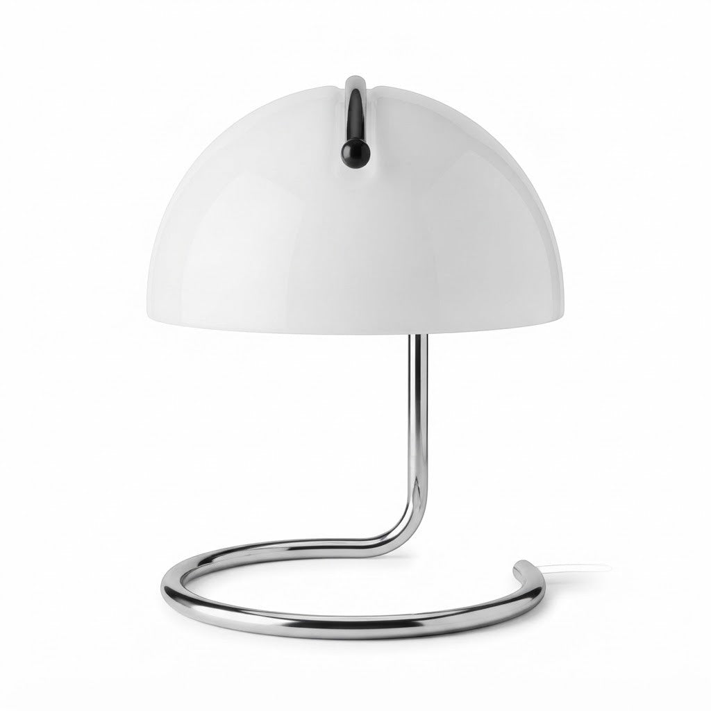 Lampe de bureau champignon en verre style Bauhaus