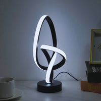 Lampe de bureau LED design double spirale