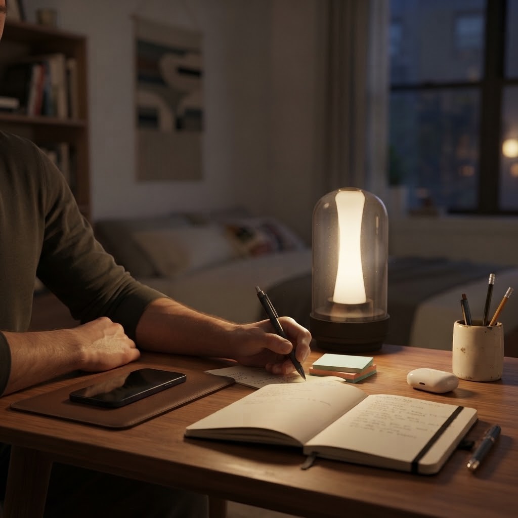 Lampe de bureau LED rechargeable sans fil