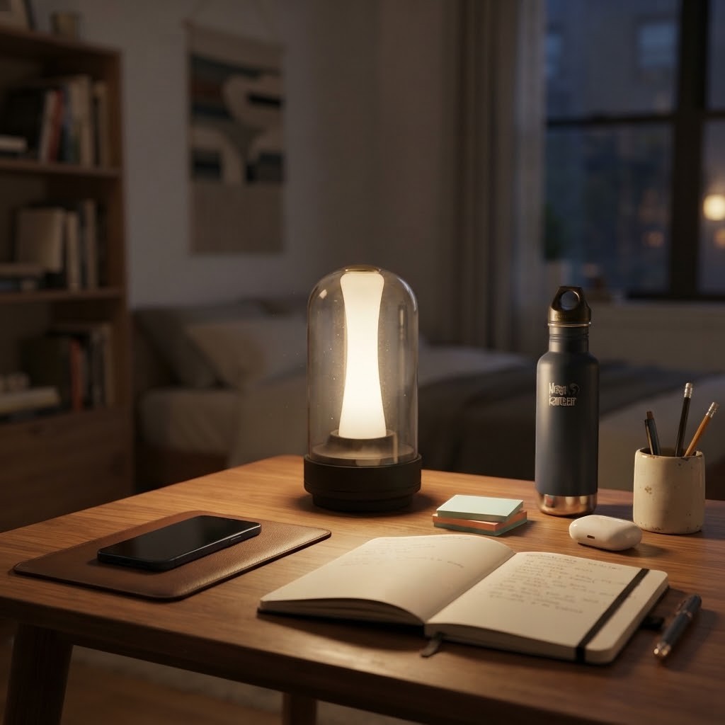 Lampe de bureau LED rechargeable sans fil