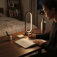 Lampe de bureau LED ovale à intensité réglable