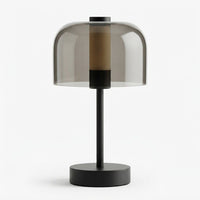 Lampe de bureau LED rechargeable avec abat-jour transparent