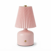 Lampe de bureau LED réglable avec abat-jour plissé