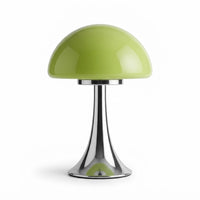Lampe de bureau champignon en verre à 3 couleurs