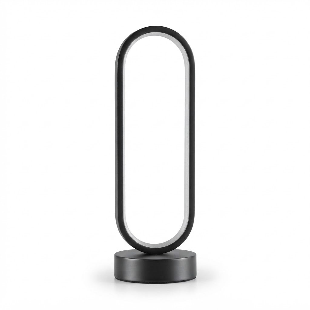 Lampe de bureau LED ovale à intensité réglable