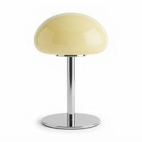 Lampe de bureau champignon en verre au style rétro
