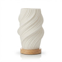 Lampe de bureau LED design ondulé imprimé en 3D