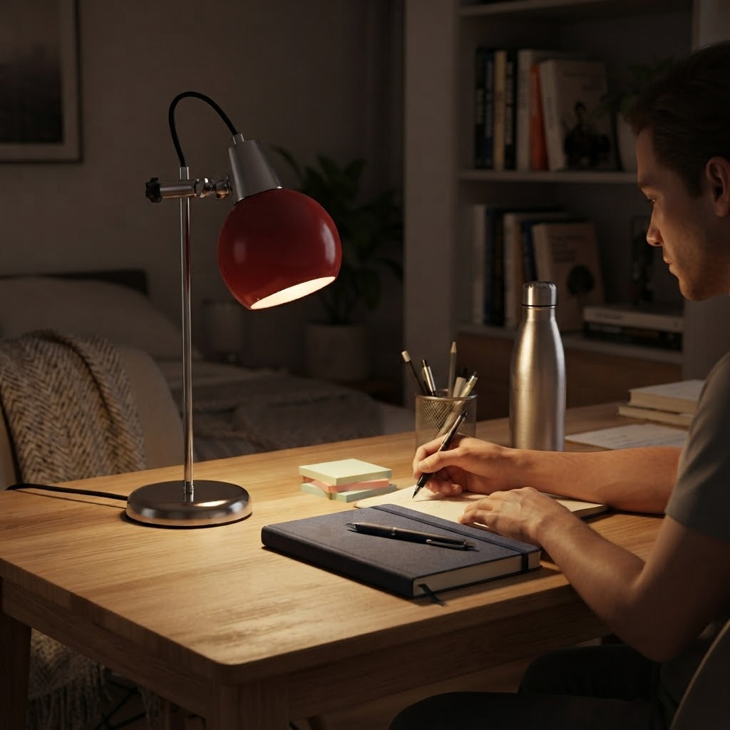 Lampe de bureau rétro orientable style Bauhaus