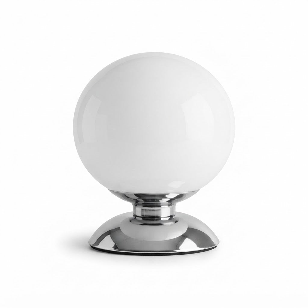 Lampe de bureau boule en verre à 3 températures de couleur