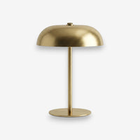 Lampe de bureau dorée rechargeable