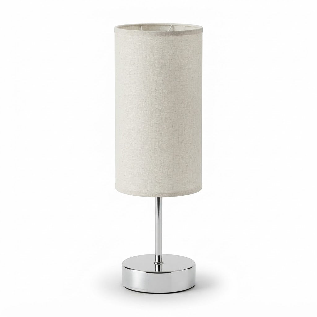 Lampe de bureau LED cylindrique avec chargeur USB
