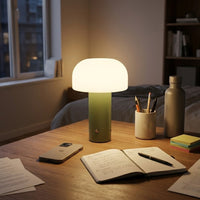 Lampe de bureau verte champignon