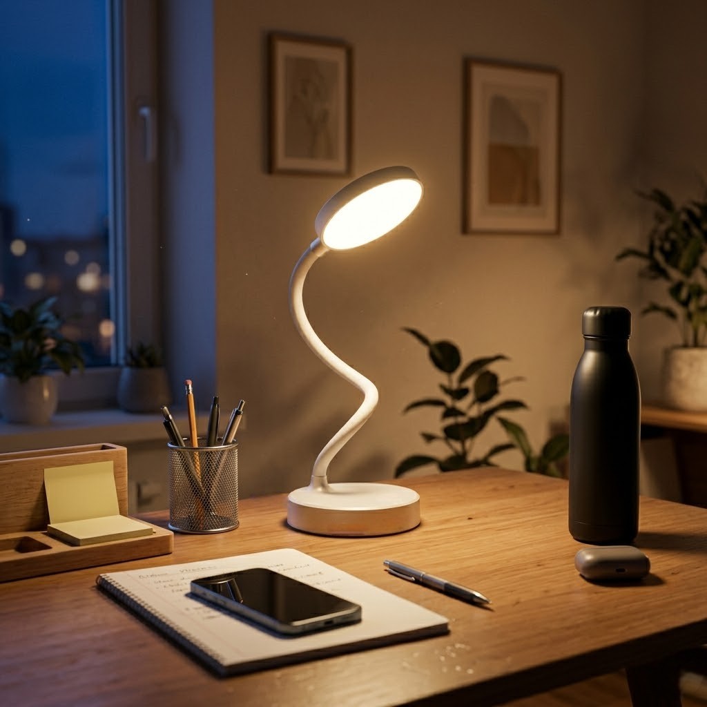 Lampe de bureau LED sans fil