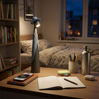 Lampe de bureau bleue design