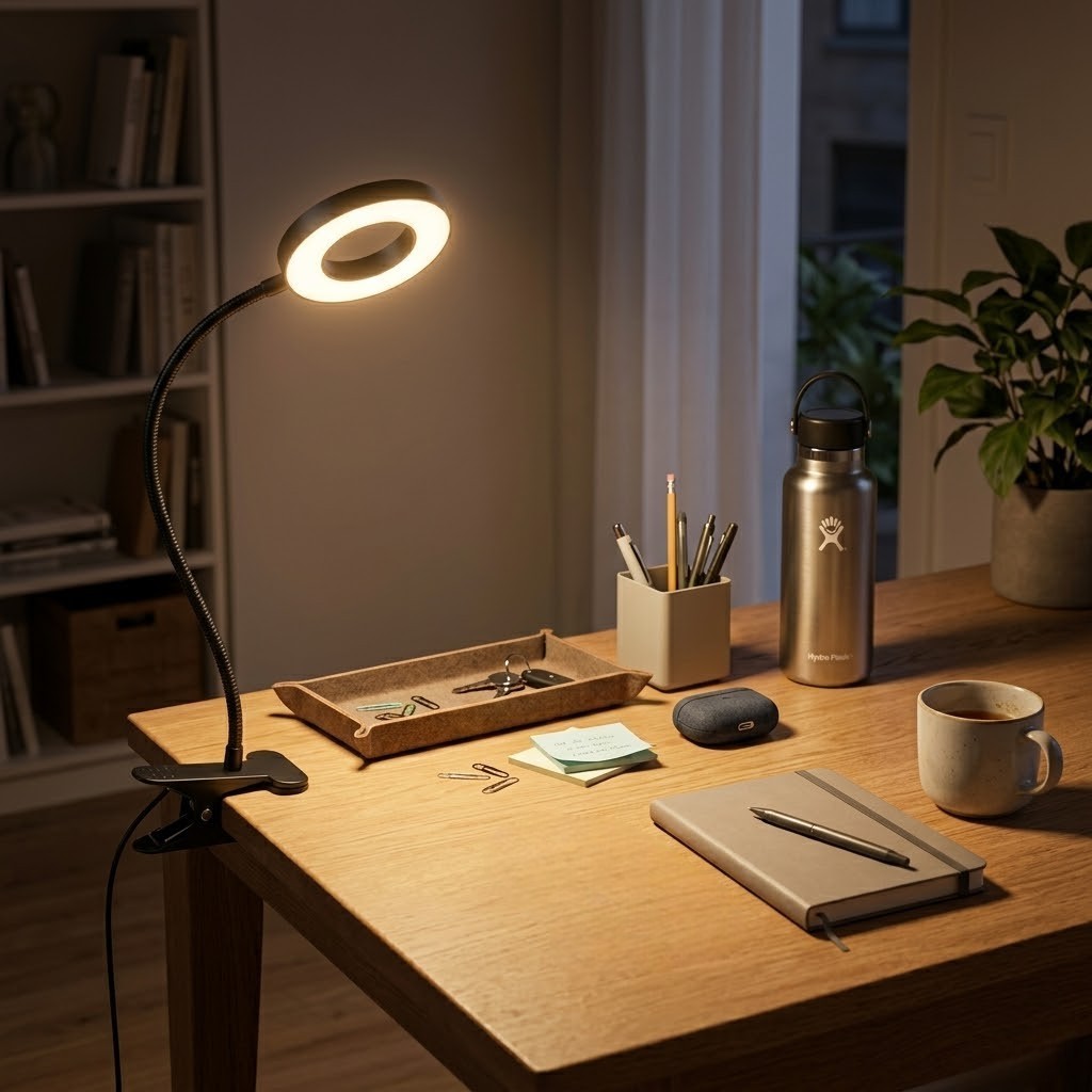 Lampe de bureau à pince lecture