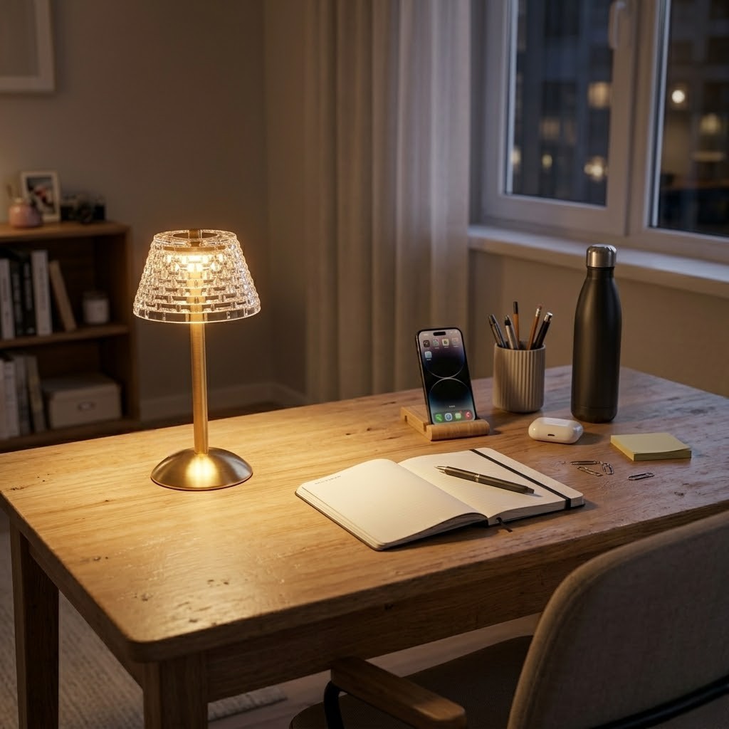 Lampe de bureau sans fil moderne