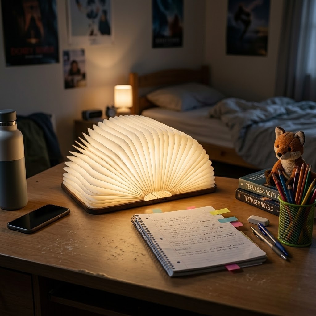 Lampe de bureau enfant livre lumineux