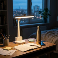 Lampe de bureau blanche tactile