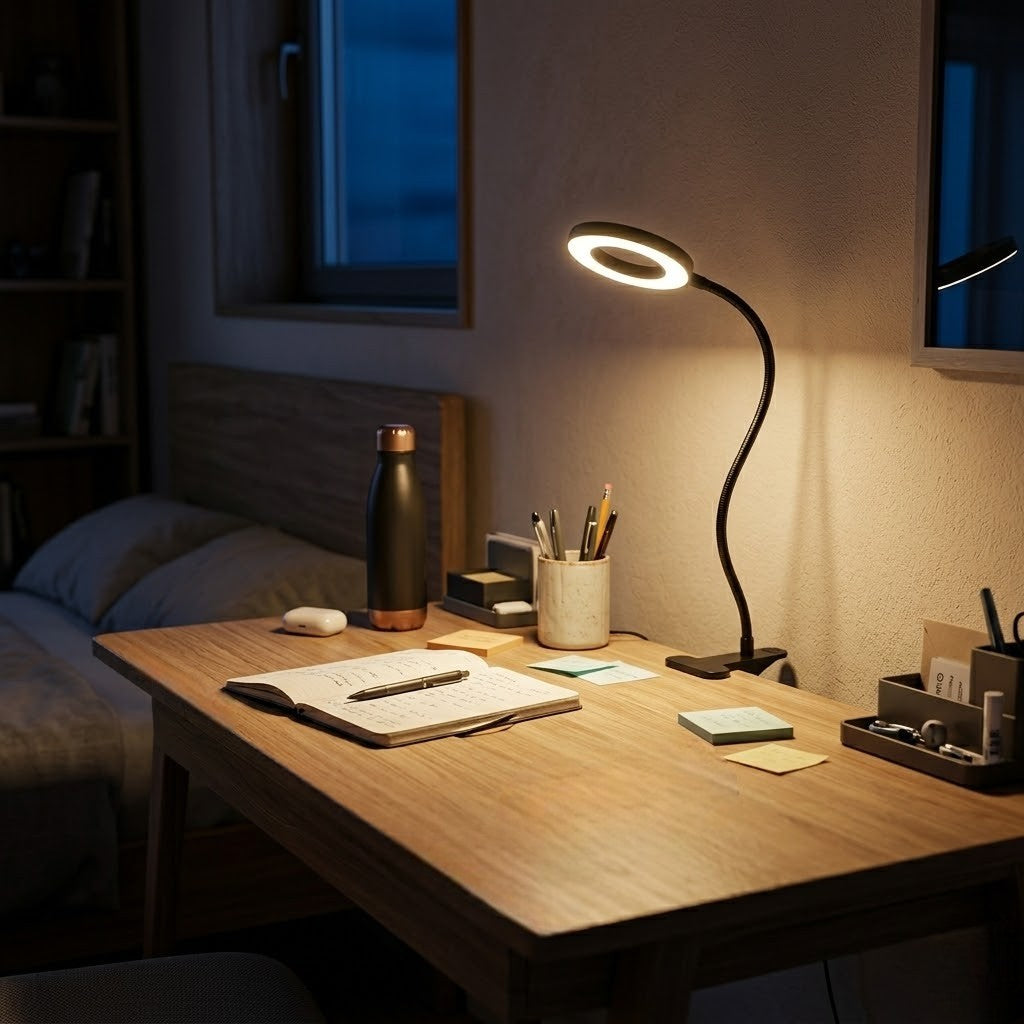 Lampe de bureau LED à pince