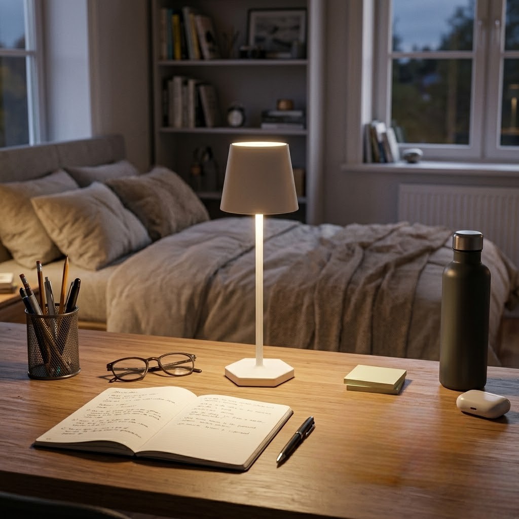 Lampe de bureau blanche design