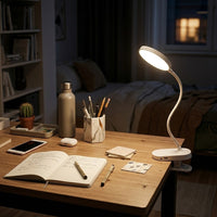 Lampe de bureau blanche télécommande