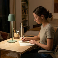 Lampe de bureau verte sans fil