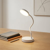 Lampe de bureau sans fil blanche