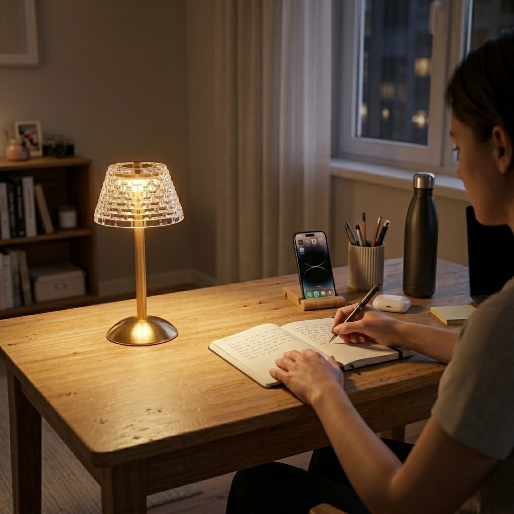 Lampe de bureau sans fil moderne