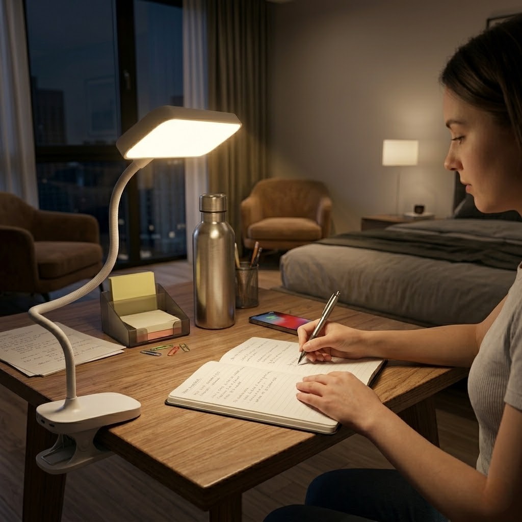 Lampe de bureau blanche sans fil