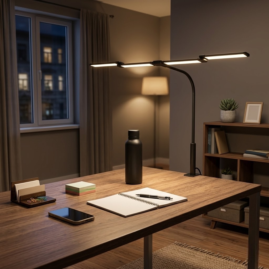 Lampe de bureau LED loupe