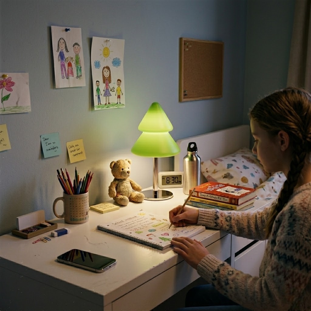 Lampe de bureau enfant vert
