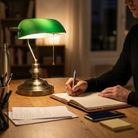 Lampe de bureau vintage vert