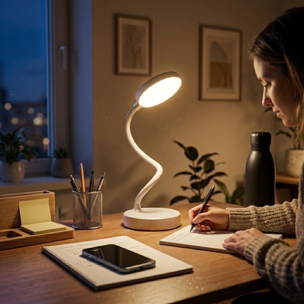 Lampe de bureau LED sans fil