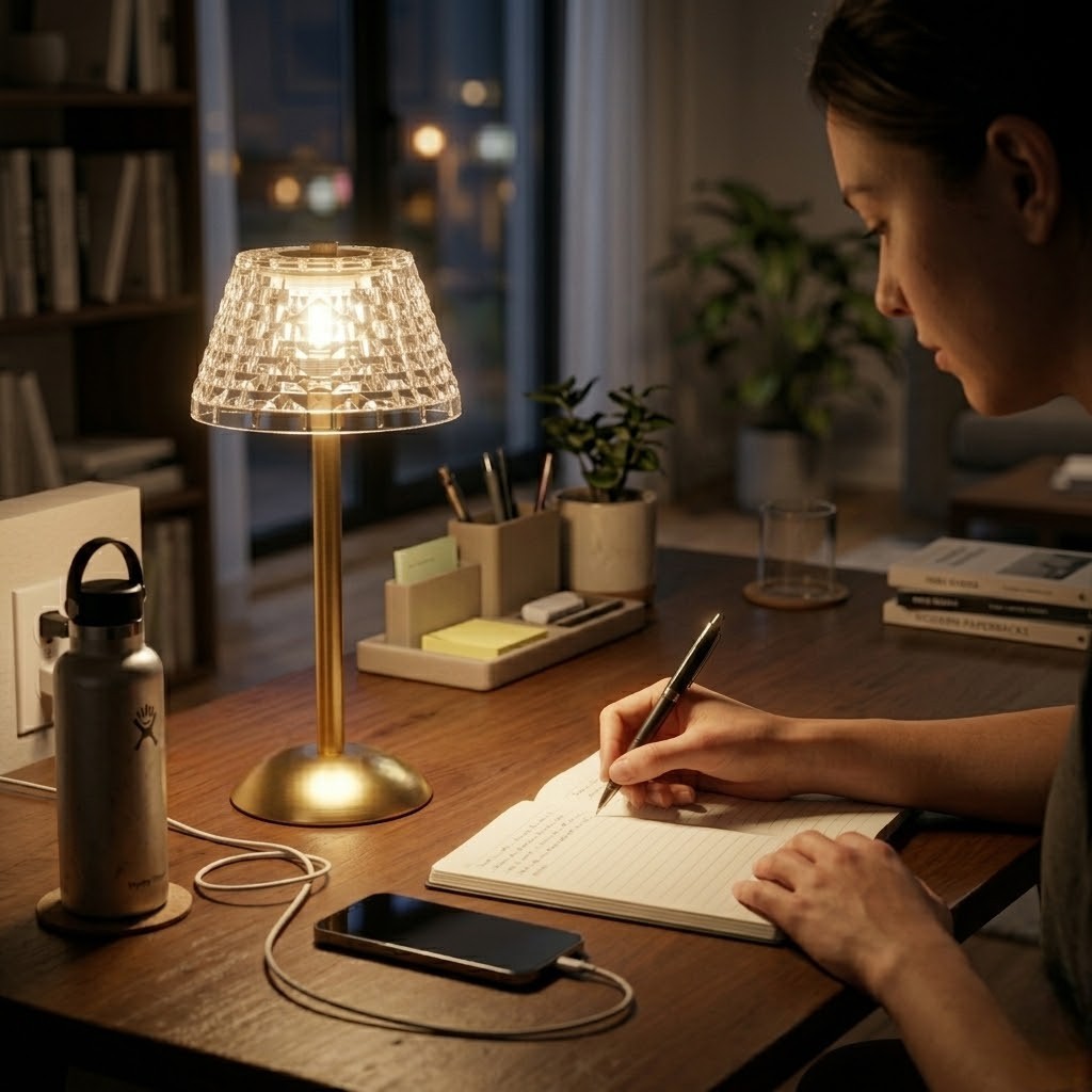 Lampe de bureau vintage tactile