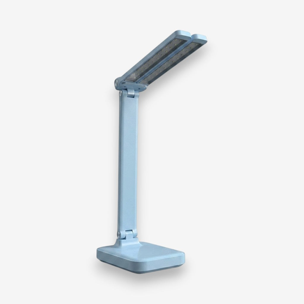 Lampe de bureau bleue pliable