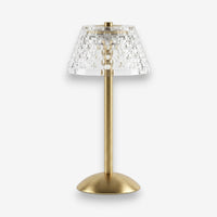 Lampe de bureau tactile dorée